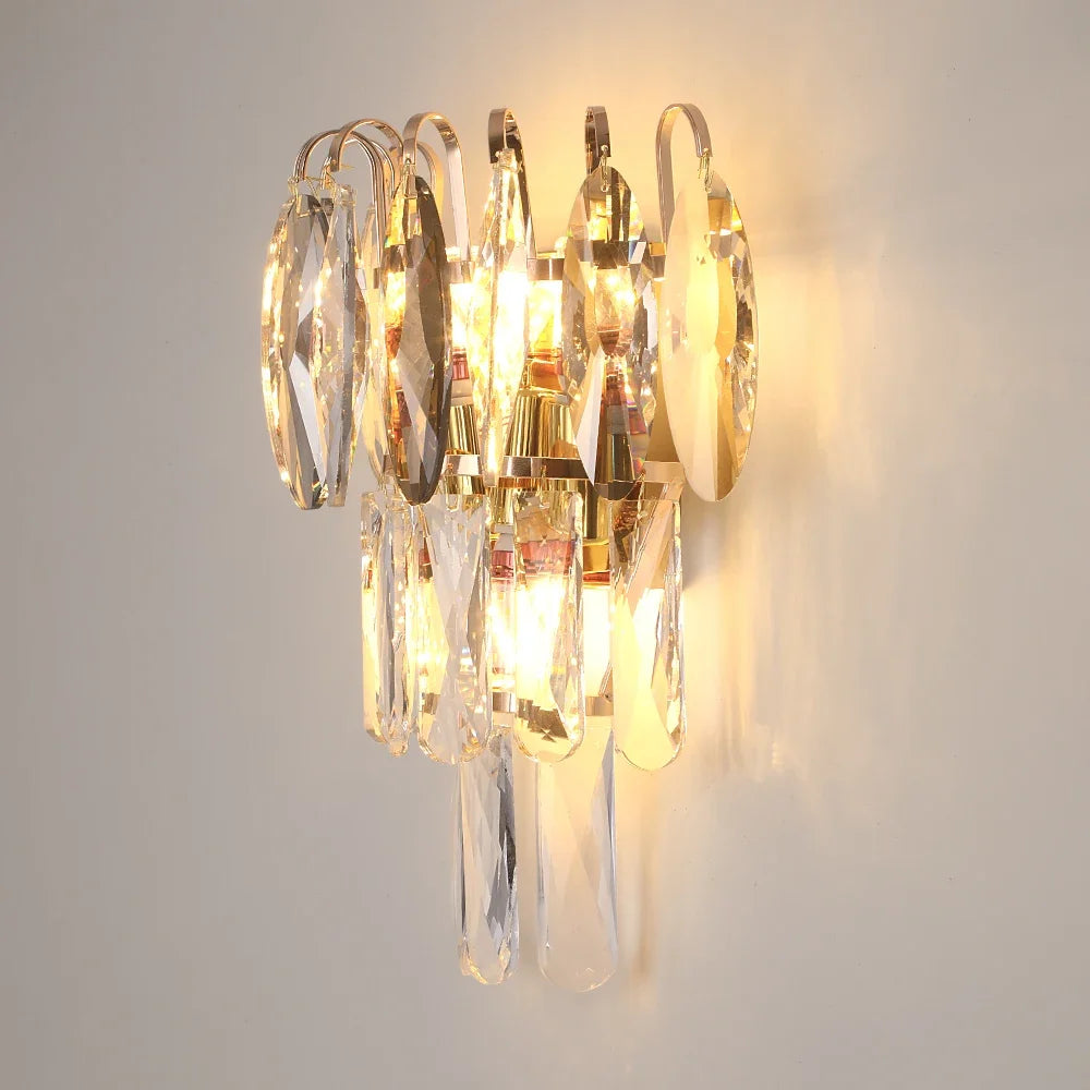 Crystal Tears Wall Light