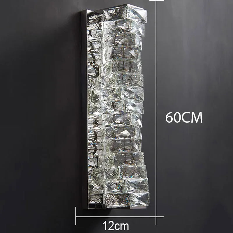 Crystal Cube Wall Sconce