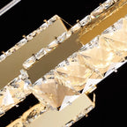 Golden Prisms Chandelier