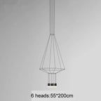 Nordic Black Wireflow Pendant Light