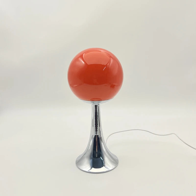 Round Glass Table Lamp