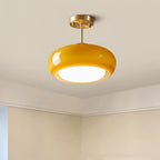 Retro Orange Glass Ceiling Light