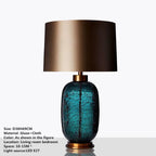 Smoked Glass Table Lamp