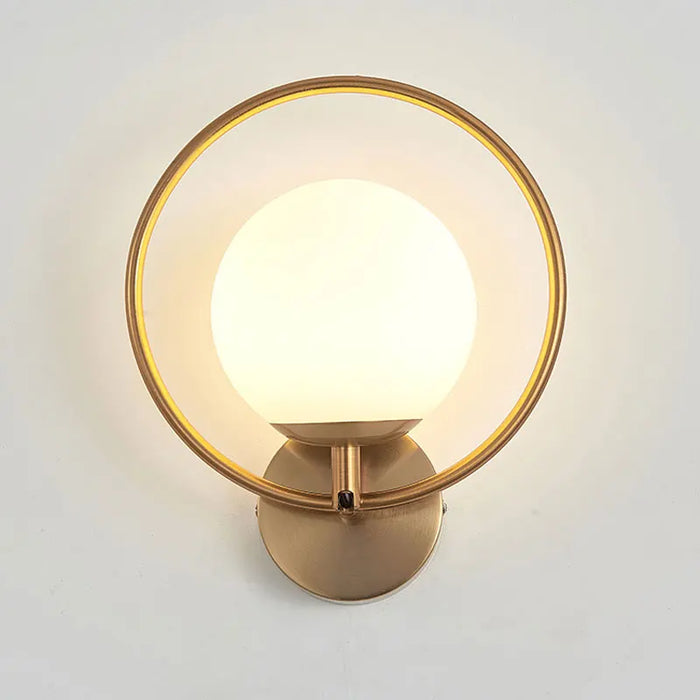 Framed Orb Wall Light