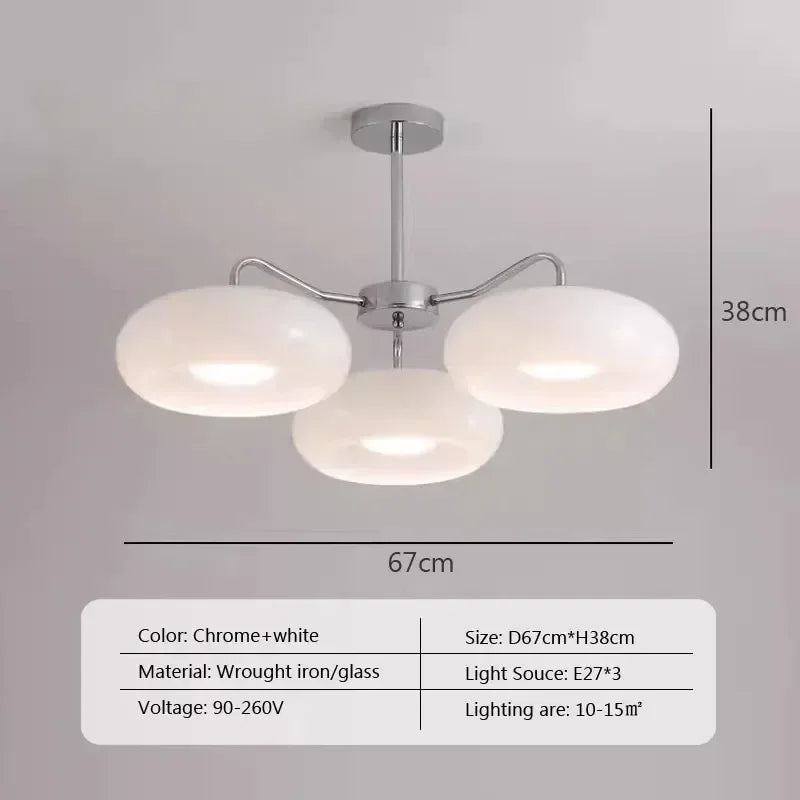 Retro Orange Glass Ceiling Light