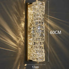 Crystal Cube Wall Sconce