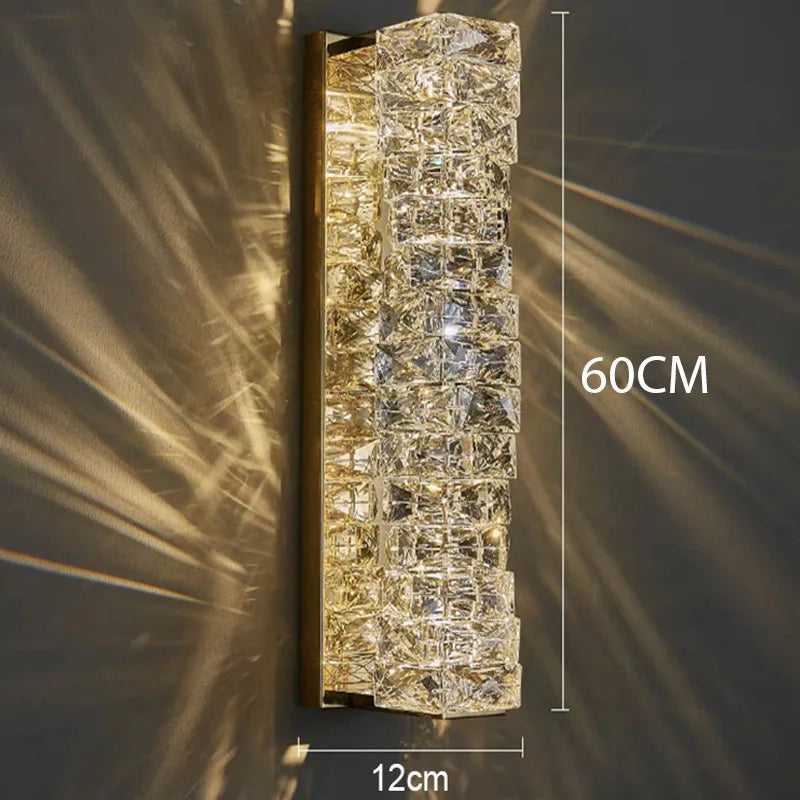Crystal Cube Wall Sconce