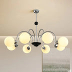 Nordic Chrome Glass Ball Chandelier