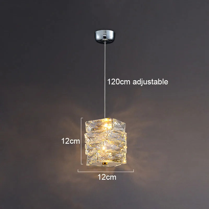 Crystal Cube Wall Sconce