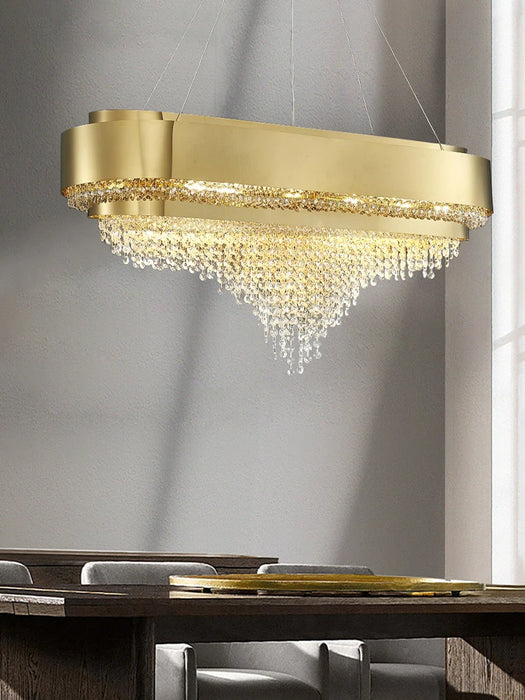 Crystal Cascade Chandelier