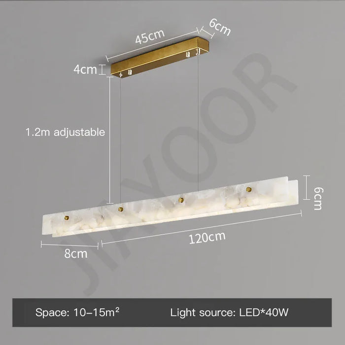 Marble Luxe Beam Pendant