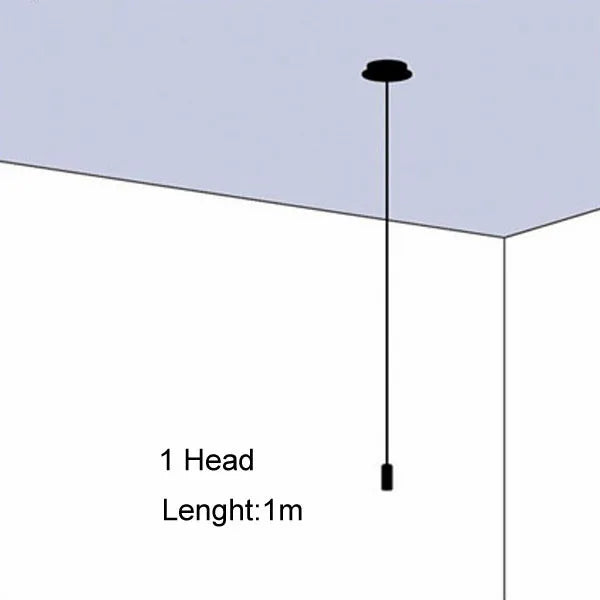 Nordic Black Wireflow Pendant Light