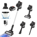 SEDOL Cordless Stick Vacuum Cleaner 30000PA Powerful Suction Wireless Handheld 3 in 1 Brushless Motor for Carpet Hard Floor Pet Hair Home Deep Cleaning