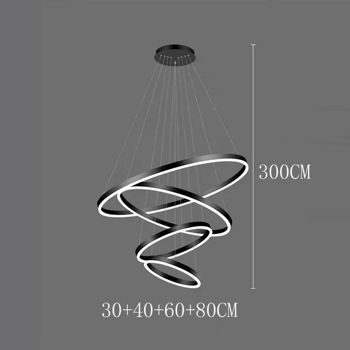Celestial Orbit Rings Chandelier