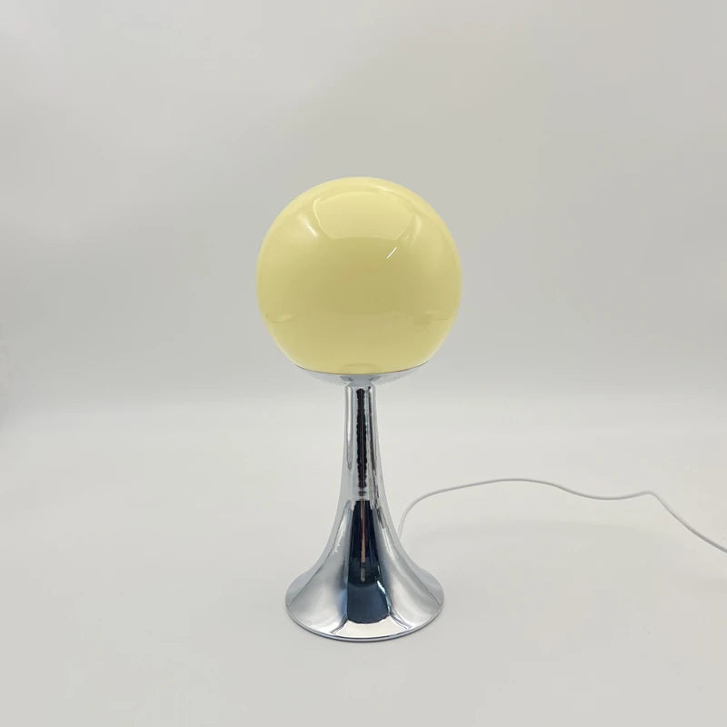 Round Glass Table Lamp