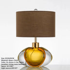Smoked Glass Table Lamp