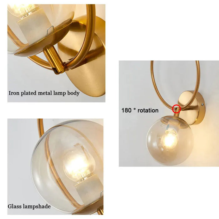 Framed Orb Wall Light