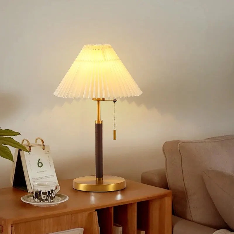 Pleated Shade Table Lamp