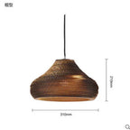Southeast Asian Silkworm Pendant Lamp