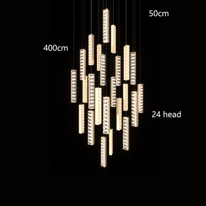 Golden Prisms Chandelier