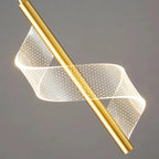 Golden Spiral Pendant Light