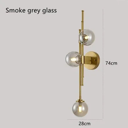 Golden Cluster Wall Light