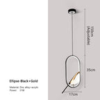 Magpie Bird Pendant Lamp
