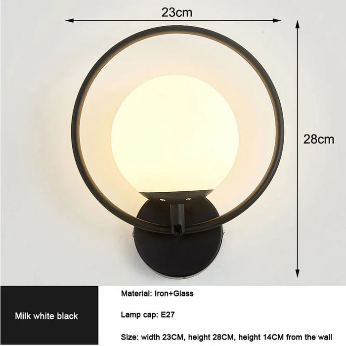 Framed Orb Wall Light