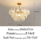 Leaf Glass Crystal Chandelier