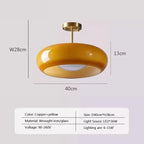 Retro Orange Glass Ceiling Light