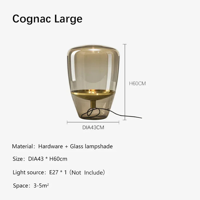 Czech Glass Balloon Table Lamp
