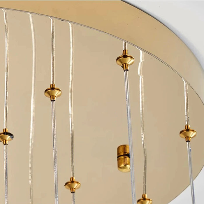 Golden Prisms Chandelier
