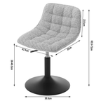 SEDOL Swivel Bar Stool with Velvet Backrest Height Adjustable Kitchen Breakfast Chair 360° Rotating Counter Stool for Home Bar Makeup Vanity and Home Office