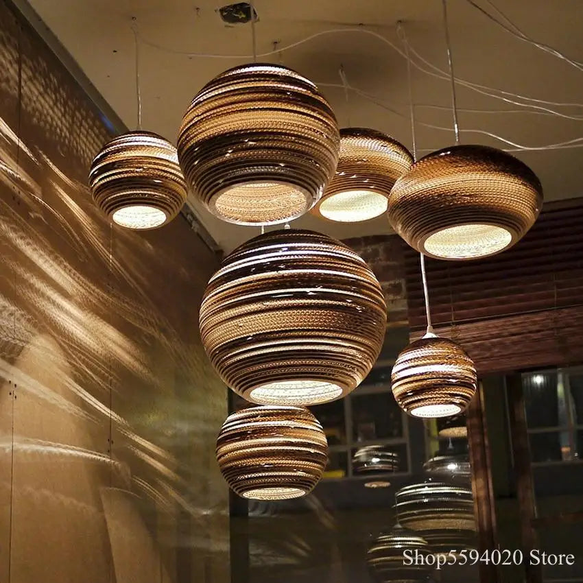 Southeast Asian Silkworm Pendant Lamp