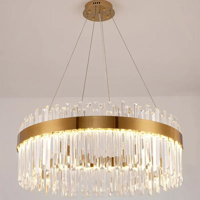 Gold Crystal Pendant Light