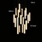 Golden Prisms Chandelier
