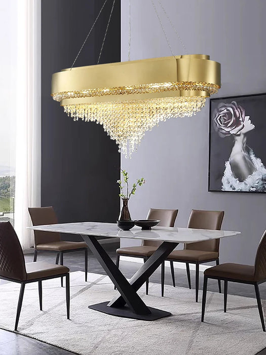 Crystal Cascade Chandelier