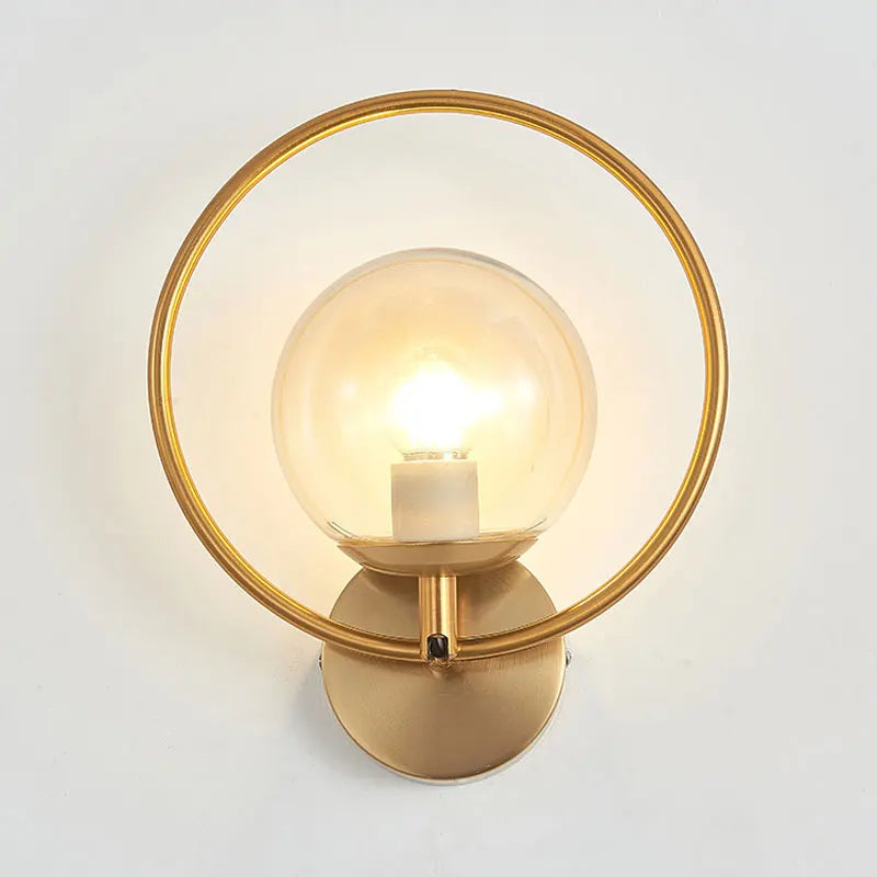 Framed Orb Wall Light