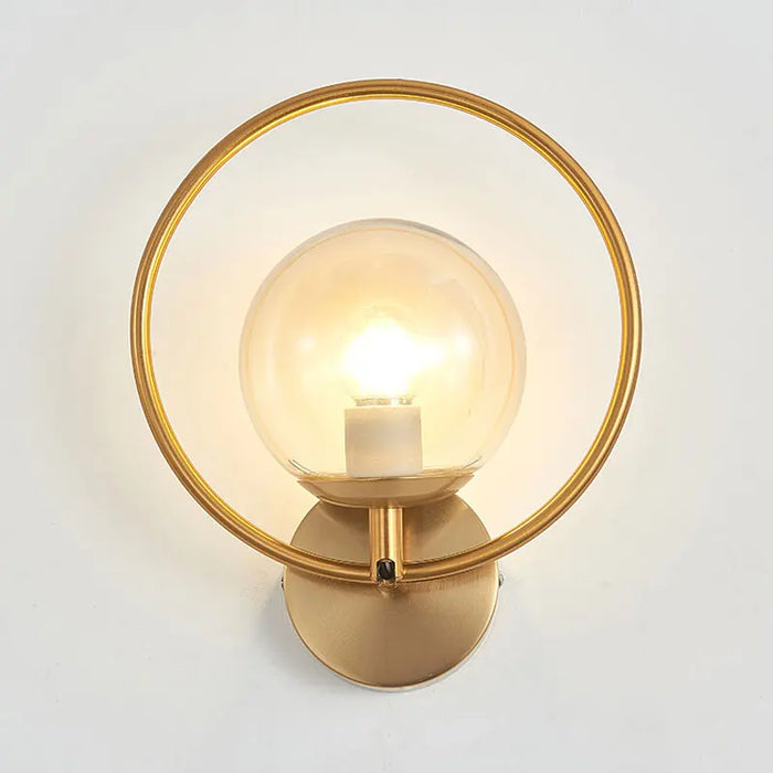 Framed Orb Wall Light