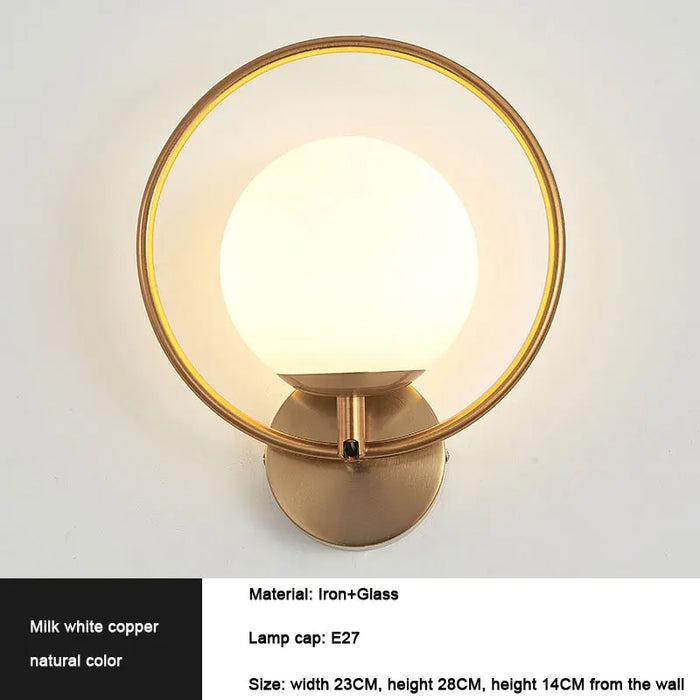 Framed Orb Wall Light