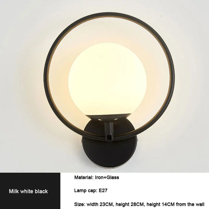 Framed Orb Wall Light