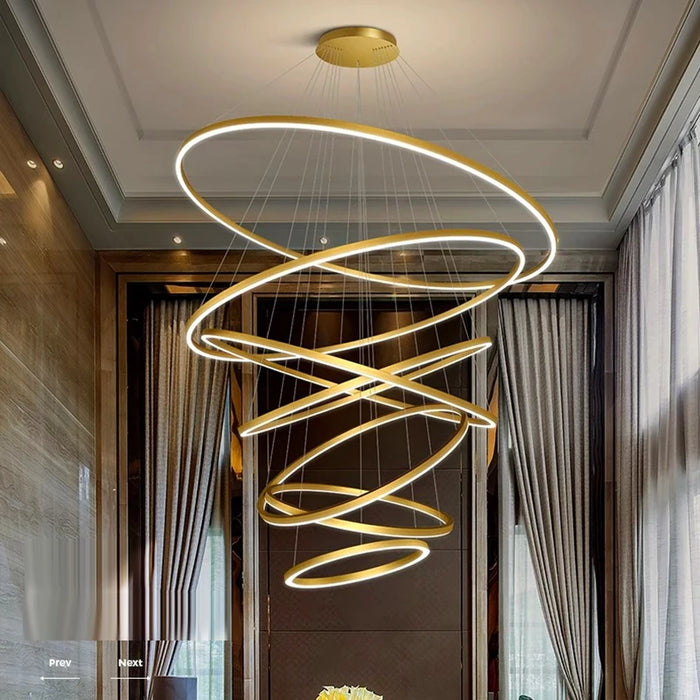 Celestial Orbit Rings Chandelier