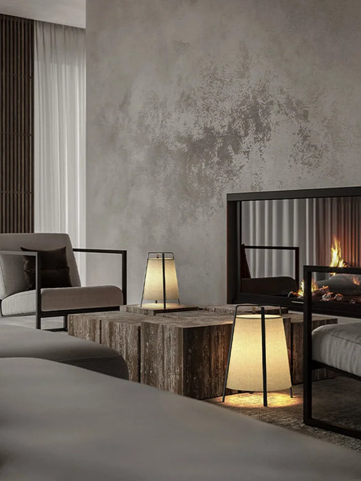 Japanese Retro Fabric Floor Lamp