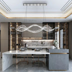 Ocean Wave Crystal Chandelier