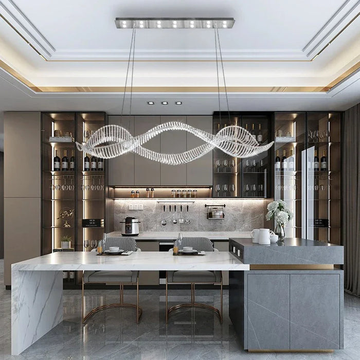 Ocean Wave Crystal Chandelier