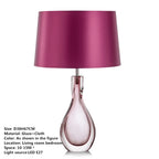 Smoked Glass Table Lamp