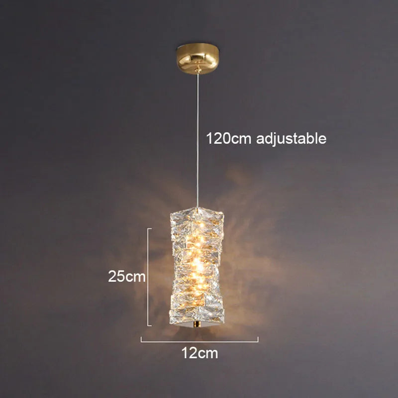 Crystal Cube Wall Sconce