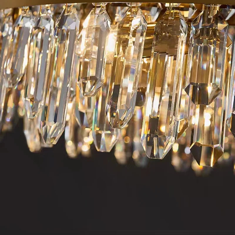 Black & Gold Crystal Wall Lamp