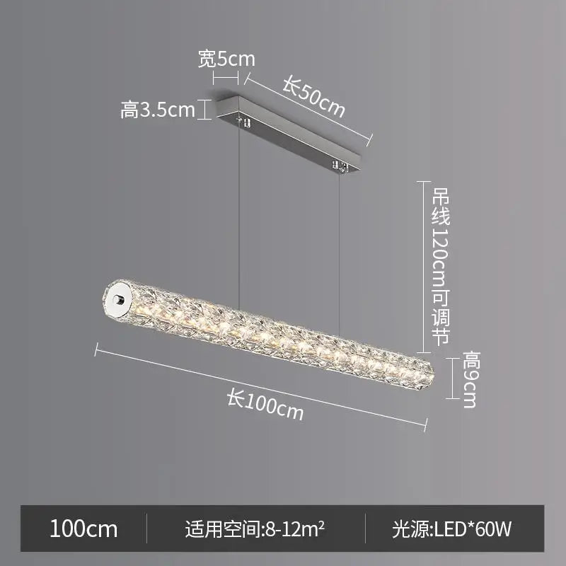 Italian Crystal Pendant Light