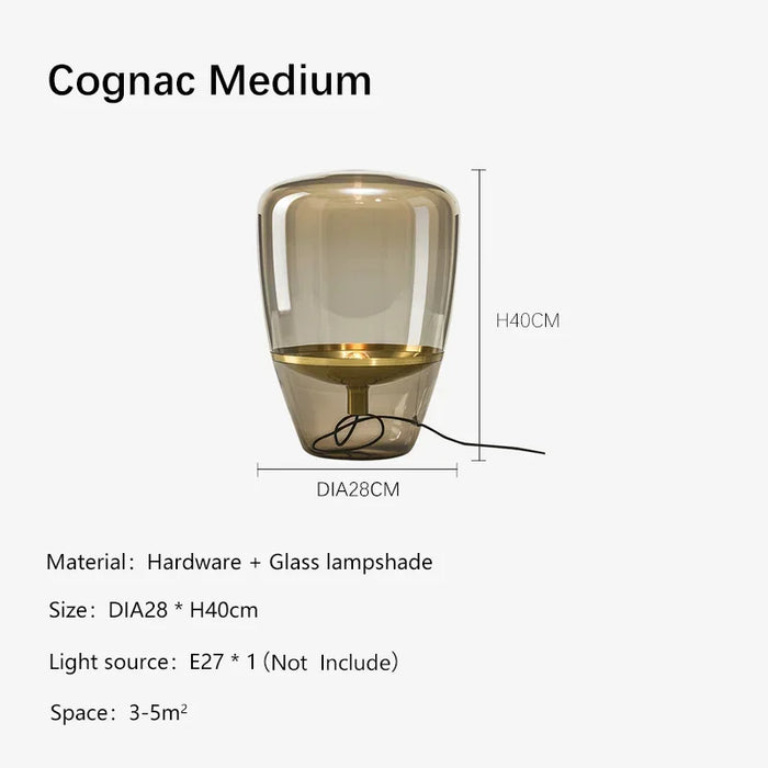 Czech Glass Balloon Table Lamp